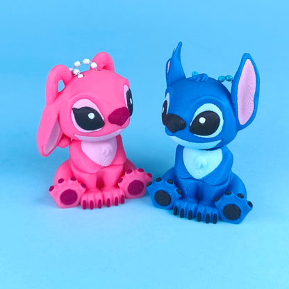 Lelo And Stitch Flexi Keychain